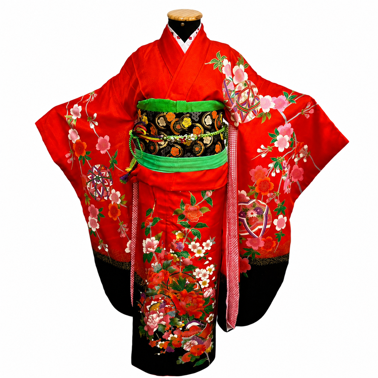 Kimono feminino vermelho tradicional